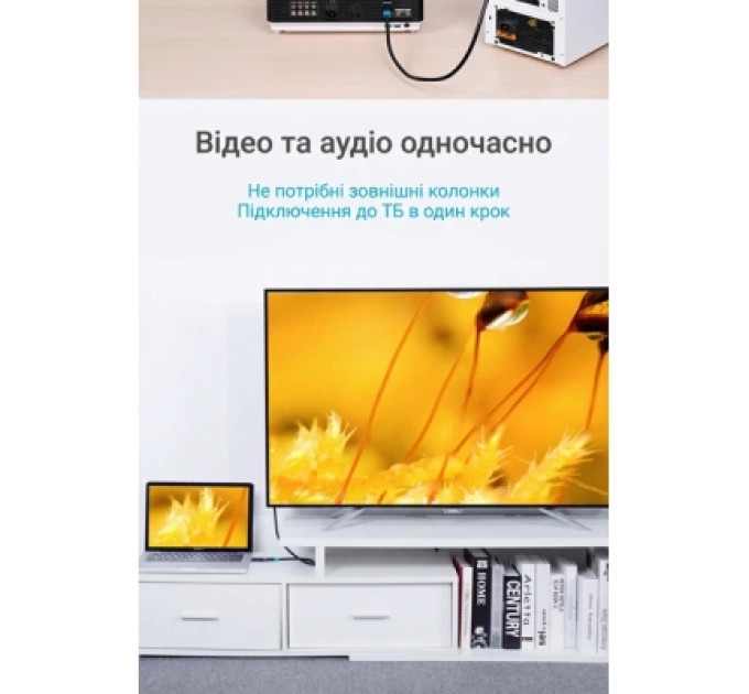 Перехідник DisplayPort Male to HDMI Female Adapter Black Vention (HBMB0)