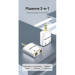 Перехідник 4 Pole 3.5mm Male to 2*3.5mm Female Audio Adapter Silvery Metal Type Vention (BDBW0)