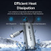 Vention Перехідник USB-C to 2.5 Gigabit Ethernet Adapter 0.15M Gray Aluminum Alloy Type Vention (CFTHB)