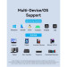 Перехідник USB-C + USB-A to 2.5 Gigabit Ethernet Adapter 0.15M Gray Aluminum Alloy Type Vention (CFUHB)