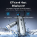 Vention Перехідник USB-C + USB-A to 2.5 Gigabit Ethernet Adapter 0.15M Gray Aluminum Alloy Type Vention (CFUHB)