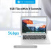Перехідник USB-C Male to USB 3.0 Female OTG Adapter Gray Aluminum Alloy Type Vention (CDQH0)