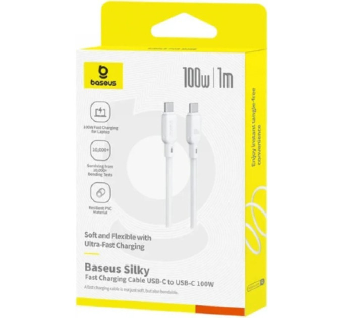 Baseus Дата кабель USB-C to USB-C 1.0m 100W white Baseus (P10377704213-00)