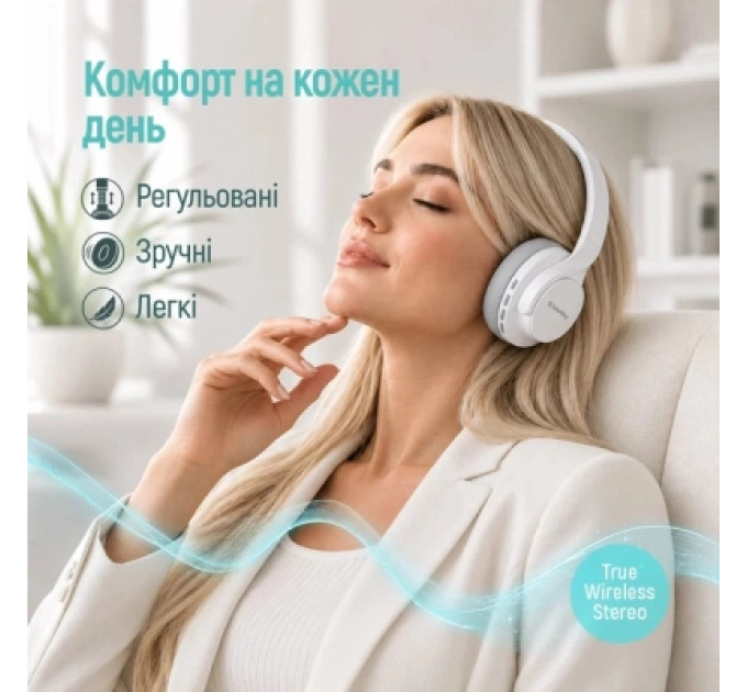 ColorWay Навушники ColorWay Aero ANC White/Gray (CW-HBT02WT)