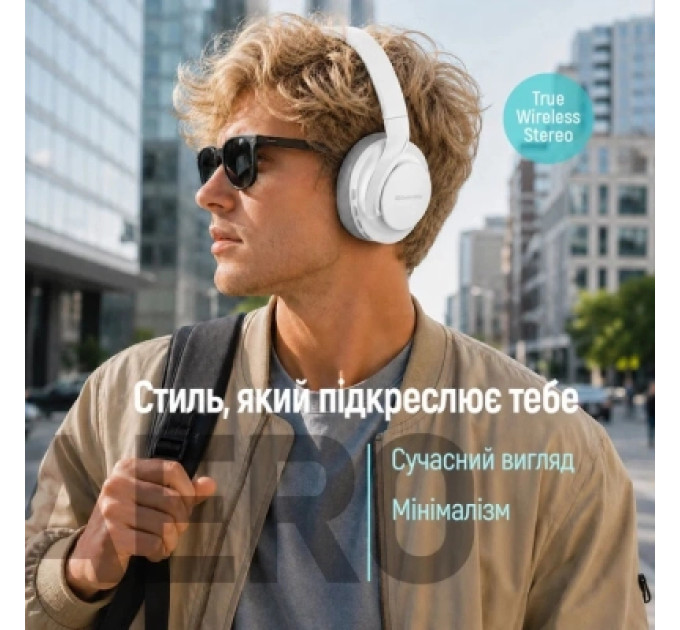 ColorWay Навушники ColorWay Aero ANC White/Gray (CW-HBT02WT)