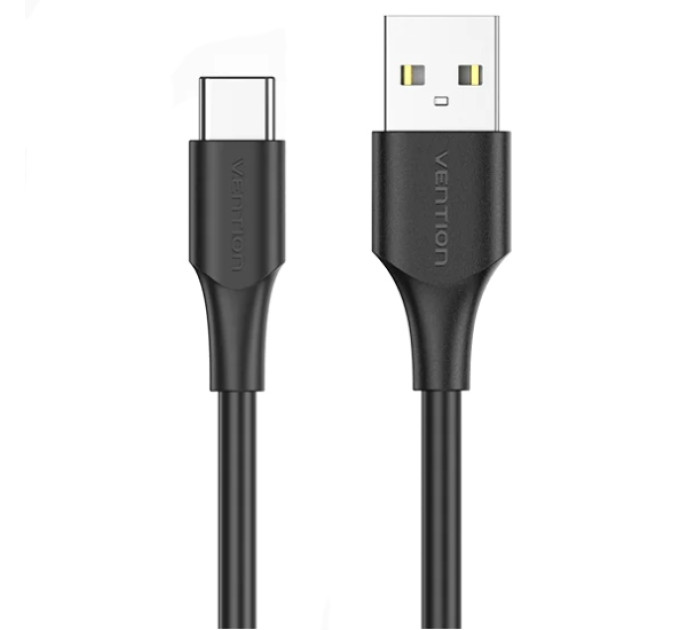 Vention Дата кабель USB 2.0 AM to Type-C 3.0m 3.0A (18W) PVC black Vention (CTHBI)