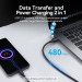 Vention Дата кабель USB 2.0 AM to Type-C 3.0m 3.0A (18W) PVC black Vention (CTHBI)