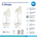 Canpol babies Пляшечка для годування Canpol babies S-Shape антиколікова широкоотворова 200 мл (24/201)