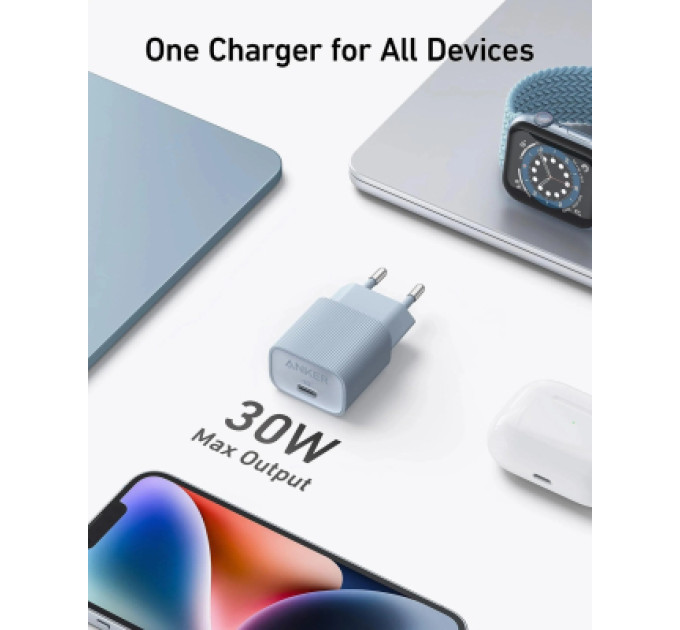 Anker Зарядний пристрій Anker PowerPort 511 Nano IV 30W USB-C White (A2337G21)