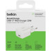 Belkin Зарядний пристрій Belkin USB-C PD25W PPS white (WCA012KQWH)