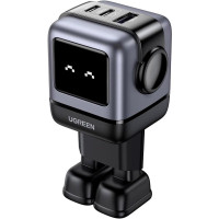 Зарядний пристрій Ugreen 1xUSB + 2xUSB-C 65W GaN CD361 gray (25685B)