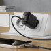 Acefast Зарядний пристрій Acefast 2xUSB-C + 1xUSB 67W GaN black (6974316284048)
