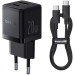 Baseus Зарядний пристрій Baseus 1xUSB-C PD20W + 1xUSB + cable USB-C to USB-C white (P10111608113-01)