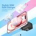 Vention Зарядний пристрій Vention 1xUSB-C PD20W GaN + cable USB-C to USB-C white (TZ-FEPW0-EU-01)