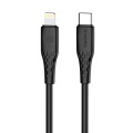 ColorWay Дата кабель USB-C to Lightning 1.0m PD30W textured PVC black ColorWay (CW-CBPDCL094-BK)