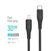 ColorWay Дата кабель USB-C to Lightning 1.0m PD30W textured PVC black ColorWay (CW-CBPDCL094-BK)