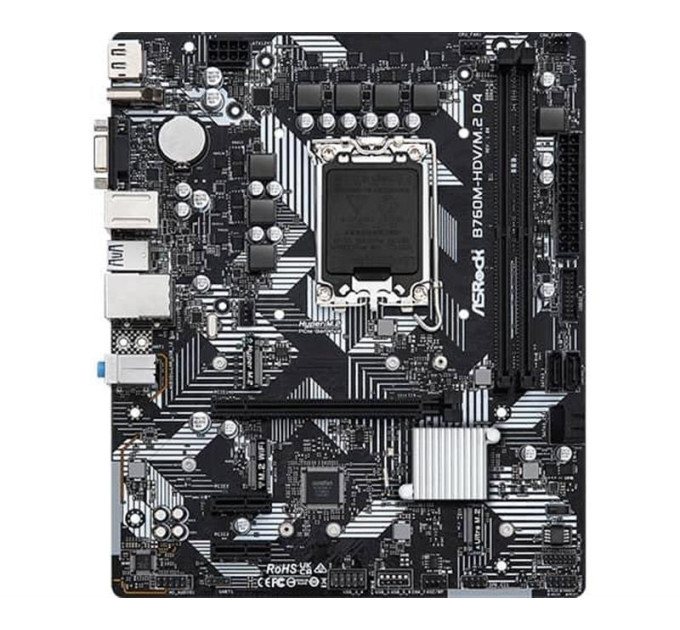 Материнская плата  ASRock B760M-HDV/M.2 D4 (s1700/B760/DDR4/mATX)