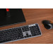 2E Клавіатура мембранна 2E KS240 110key, WL/BT, EN/UK/RU, сіро-чорний