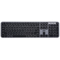 2E Клавіатура мембранна 2E KS240 110key, WL/BT, EN/UK/RU, сіро-чорний