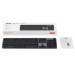 2E Клавіатура мембранна 2E KS240 110key, WL/BT, EN/UK/RU, сіро-чорний