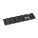 2E Клавіатура мембранна 2E KS240 110key, WL/BT, EN/UK/RU, сіро-чорний