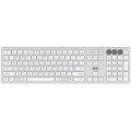 2E Клавіатура ножнична 2E KS270 105key, WL/BT, EN/UK/RU, сріблясто-білий