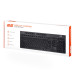 2E Клавіатура мембранна 2E KS280 120key, WL/BT, EN/UK/RU, silent, чорно-сіра