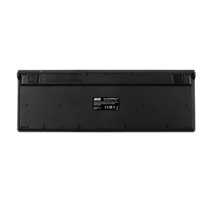 2E Клавіатура мембранна 2E KS280 120key, WL/BT, EN/UK/RU, silent, чорно-сіра