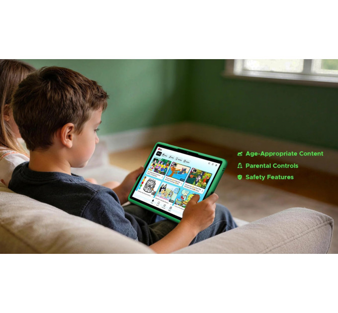 Планшет Doogee U11 Kid 11" 4ГБ, 128ГБ, 8580мА•год, Android, зелений