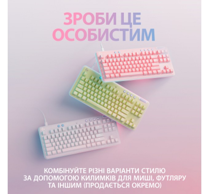 Logitech Клавіатура Logitech G713 Aurora Gaming GX Red USB UA Off-White (920-010678)
