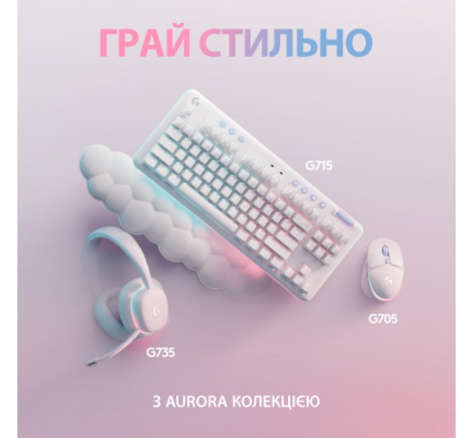 Logitech Клавіатура Logitech G713 Aurora Gaming GX Red USB UA Off-White (920-010678)
