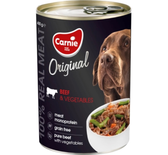 Консерви для собак Carnie Original Mono Protein Яловичина з овочами 400 г (4820255193489)