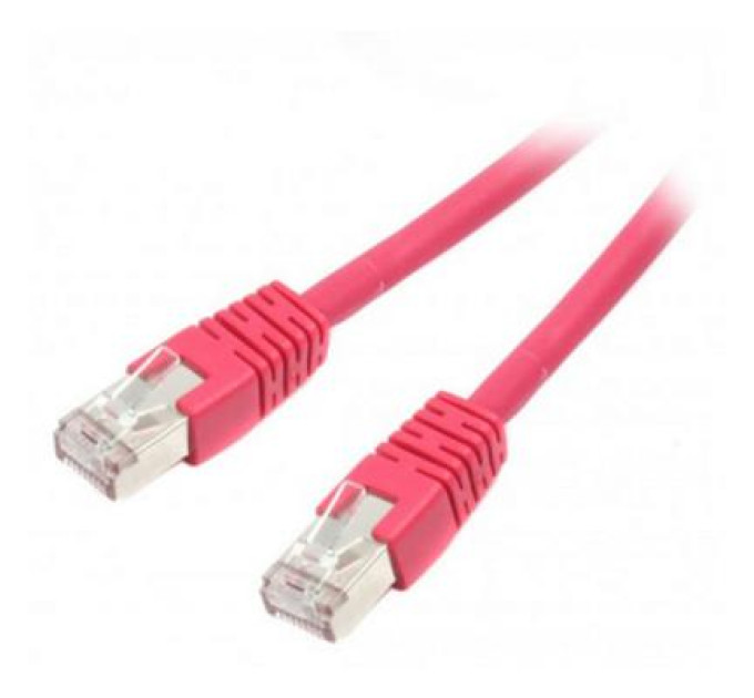 Патч корд Cablexpert PP6A-LSZHCU-R-1M, S/STP, литий, 50u" штекер із фіксатором, 1 м, червоний