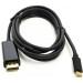 PowerPlant Кабель мультимедійний USB Type-C 3.1 Thunderbolt 3 (M) to DisplayPort (M) 1.8m 4K PowerPlant (CA911844)