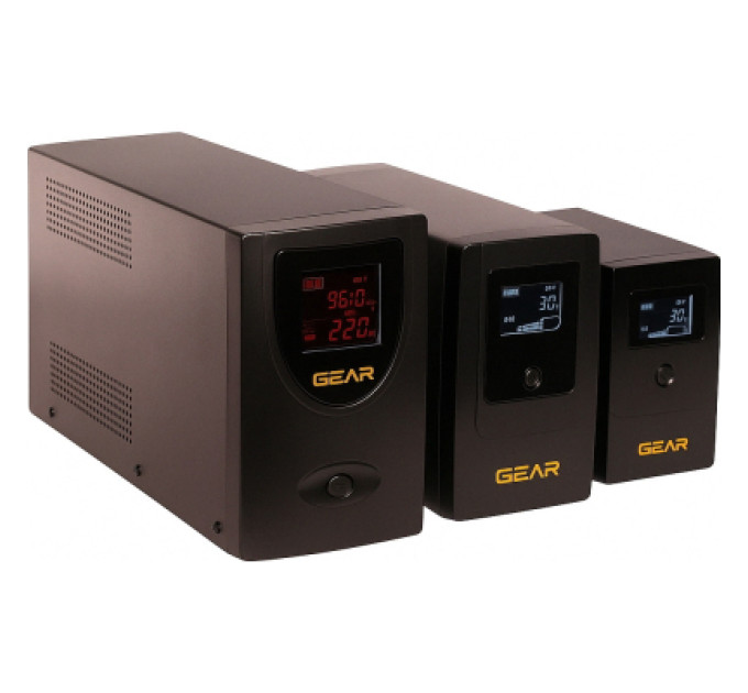 GEAR Пристрій безперебійного живлення GEAR GU-1200MLCD