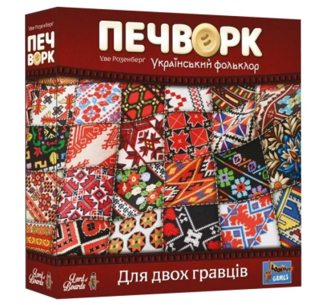 Lord of Boards Настільна гра Lord of Boards Печворк. Український фольклор (Patchwork) (укр.) (LOB2412UA)