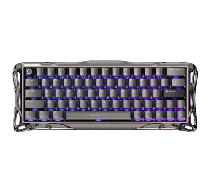 GravaStar Клавіатура магнітна GravaStar Mercury V60 Pro 60keys, GravaStar Blackcore, USB-A, 8k,RGB, GunMetal