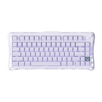 Клавіатура механічна GravaStar Mercury K1 80keys, GravaStar x Kailh Cheery Pink, EN, BT/WL/USB, Lavender Purple