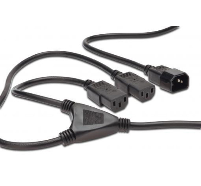 Digitus Кабель живлення C14 to 2xC13 1.7m Digitus (AK-440400-017-S)