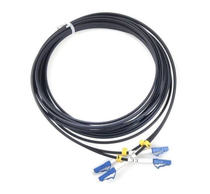 Eserver Оптичний патчкорд LC/UPC-LC/UPC, Multimode (50/125, OM3), LSZH, Duplex, black, 5m Eserver (ES-LC-LC/UPC-5-MM-D)
