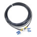 Eserver Оптичний патчкорд LC/UPC-LC/UPC, Multimode (50/125, OM3), LSZH, Duplex, black, 5m Eserver (ES-LC-LC/UPC-5-MM-D)