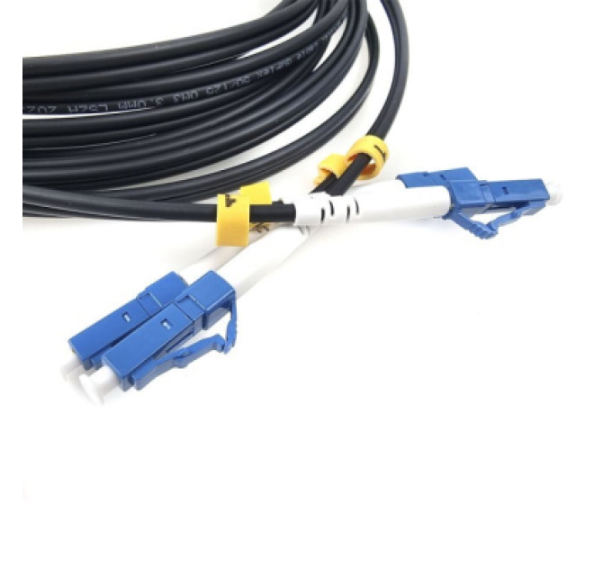 Eserver Оптичний патчкорд LC/UPC-LC/UPC, Multimode (50/125, OM3), LSZH, Duplex, black, 5m Eserver (ES-LC-LC/UPC-5-MM-D)