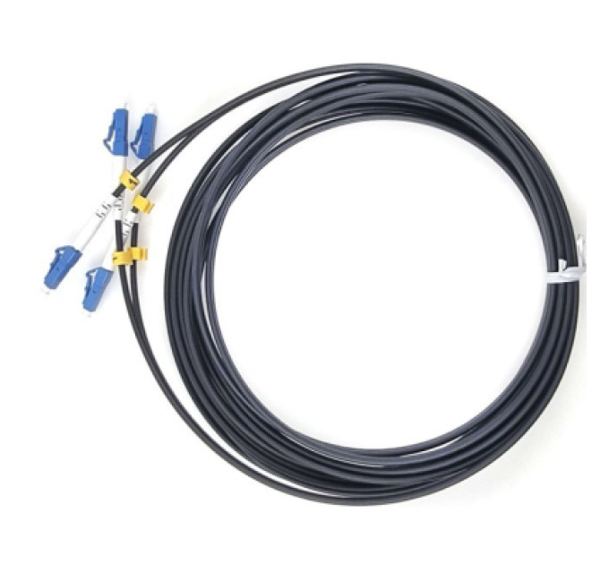 Eserver Оптичний патчкорд LC/UPC-LC/UPC, Multimode (50/125, OM3), LSZH, Duplex, black, 5m Eserver (ES-LC-LC/UPC-5-MM-D)