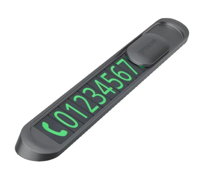 Proove Карта парковки Proove Parking Number Plate Metal Lock Dark Gray (AAPM00000005)