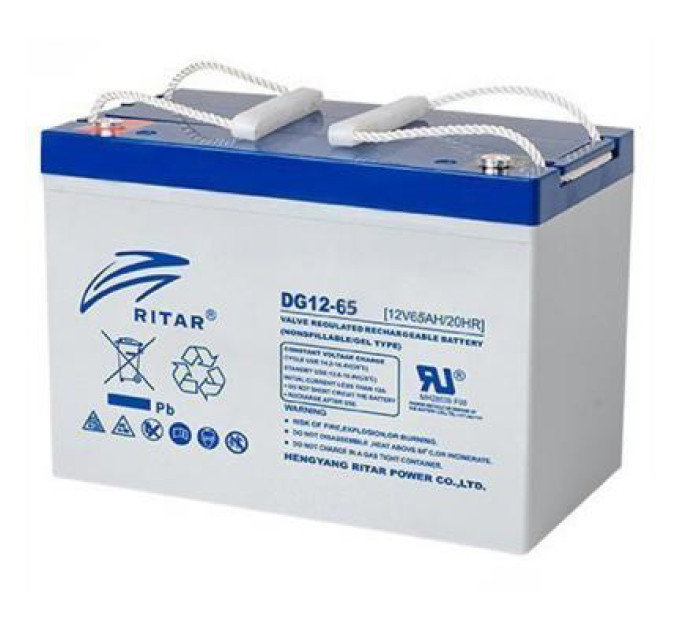 Ritar Батарея до ДБЖ Ritar GEL DG12-65 12V-65Ah (DG12-65)