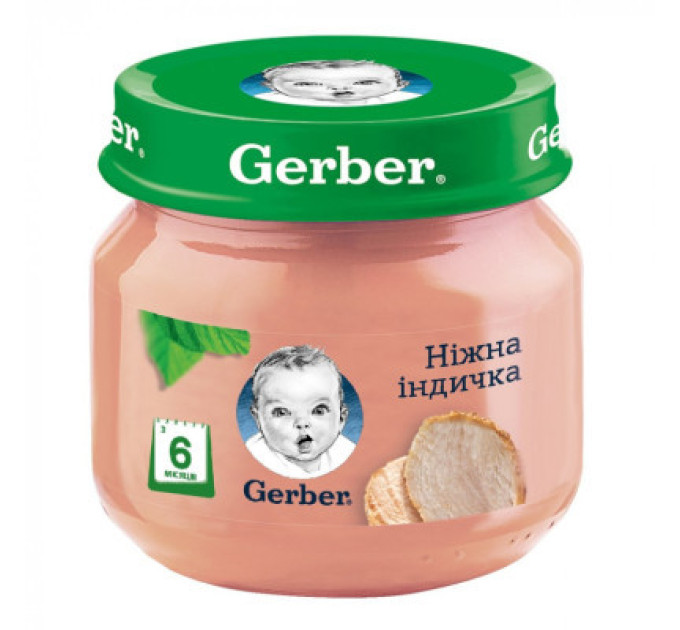 Gerber Дитяче пюре Gerber Ніжна індичка, 80 г (7613033644962)