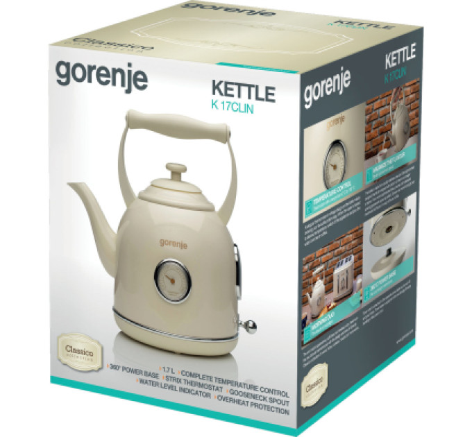 Електрочайник Gorenje K17CLIN
