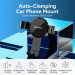Vention Універсальний автотримач Vention 4.7-7.2" Car Phone Mount With Duckbill Clip Black (KCGB0)