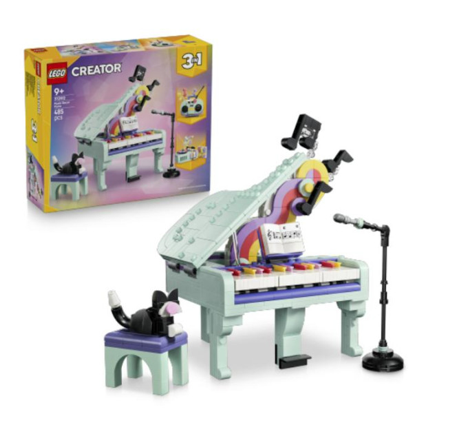 LEGO Конструктор LEGO Creator Музичний декор «Фортепіано з котом»