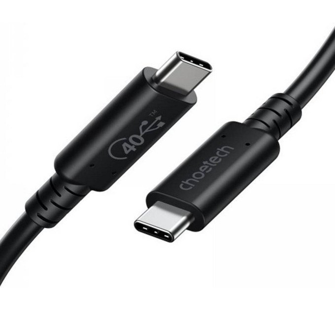 Choetech Дата кабель USB-C to USB-C 0.8m USB 4 100W 40Gbps 8K60Hz Choetech (XCC-1028)